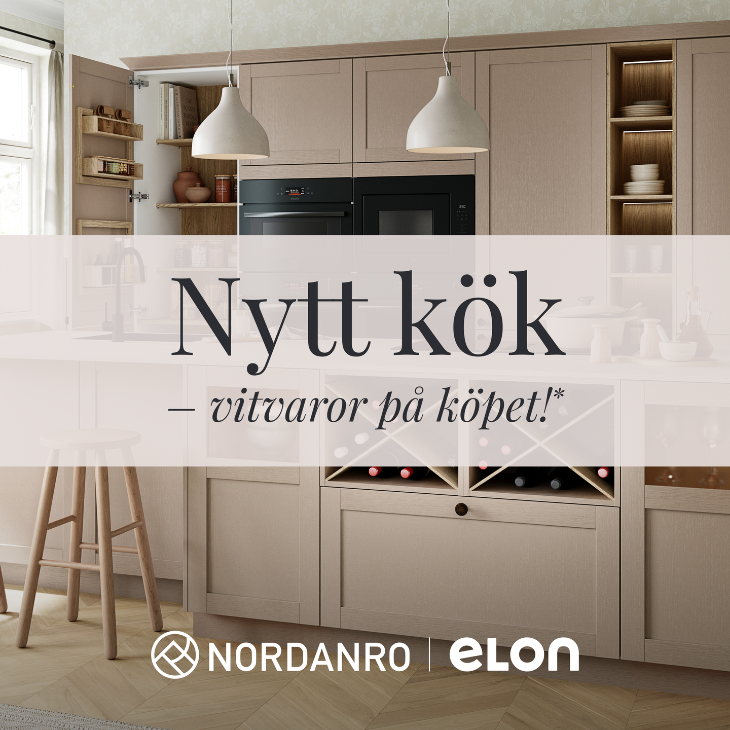 Nytt kök — vitvaror på köpet. Nordanro hos Elon Knutpers.