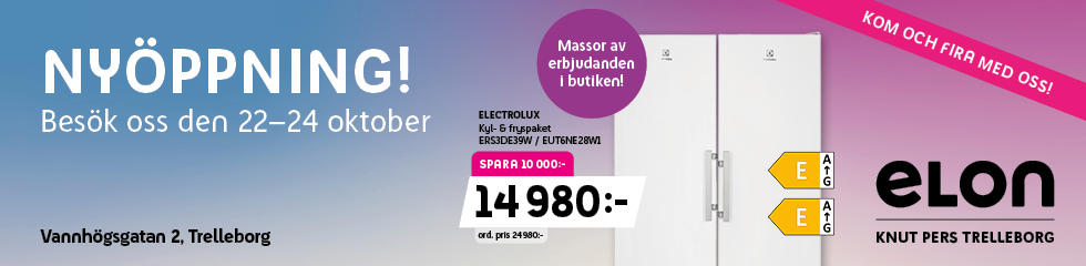 Trelleborg nyöppning banner 1